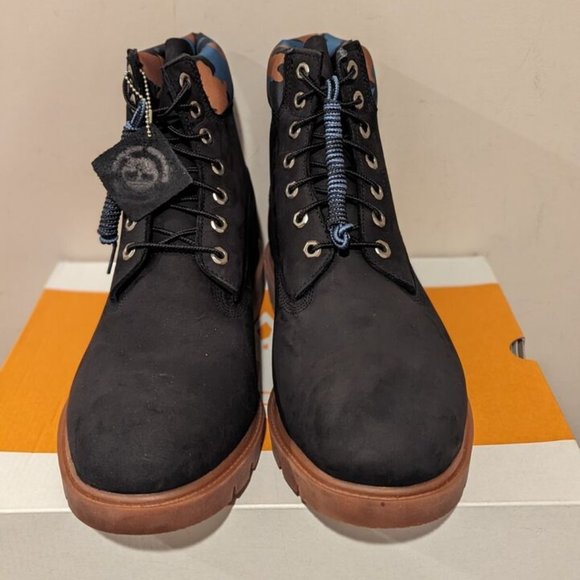 TIMBERLAND MEN'S CLASSIC 6'' INCH WATERPROOF BOOT BLACK NUBUCK A68RK ALL SIZES - Picture 3 of 8